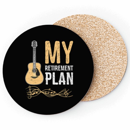 My Retirement Plan Guitar Coasters