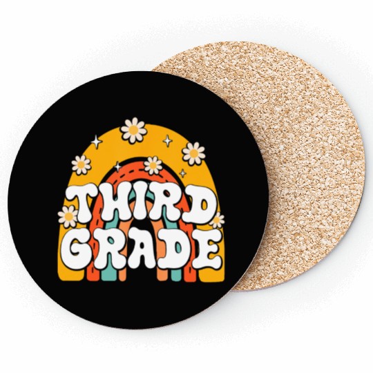 3rd Third Grade First Day School Back To School Coasters