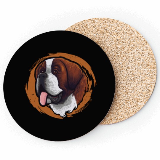 Dog Mom Dogfather Dog Daddy Dog Lover Saint Coasters