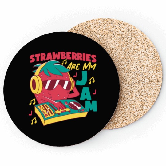 Strawberries Are My Jam Strawberry Coasters