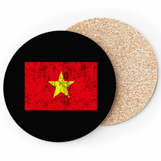 Vietnamese Flag Vietnam Patriotic Pride Coasters