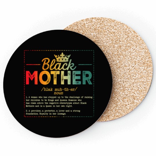 Black Mother African Americans Mothers Day Junetee Coasters