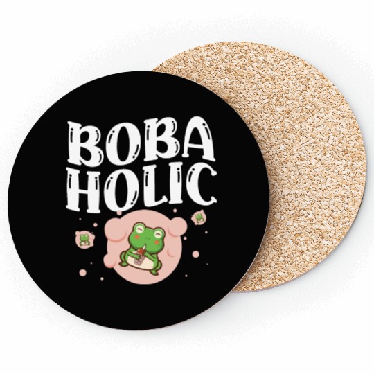 Bobaholic Bubble Tea Lover Boba Tea Drinker Korean Coasters