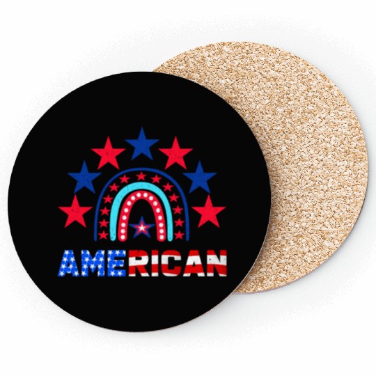 American Independence Day Love America Patriot Coasters