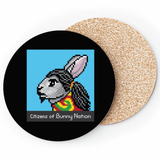 Citizens of Bunny Nation NFT #72 Artwork Coasters