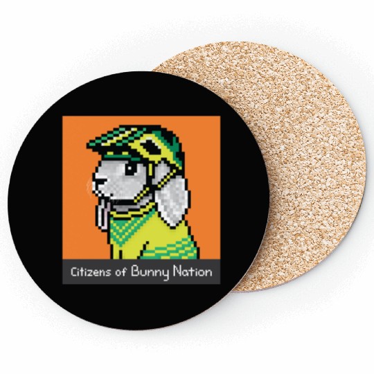 Citizens of Bunny Nation NFT #60 Artwork Coasters