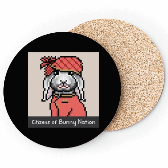 Citizens of Bunny Nation NFT #48 Artwork Coasters