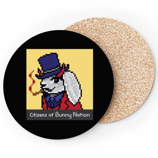Citizens of Bunny Nation NFT #54 Artwork Coasters