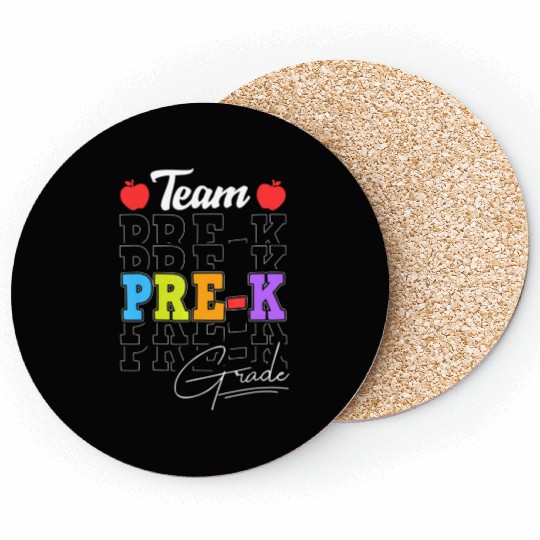 Team Pre K Squad Back To School Teacher Coasters