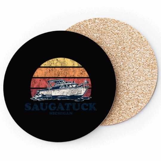 Saugatuck Mi Boating 70S Boat Coasters