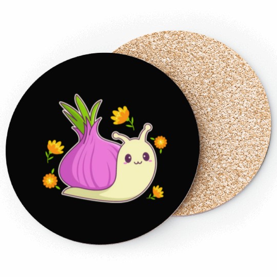 Aesthetic Kawaii Onion Coasters