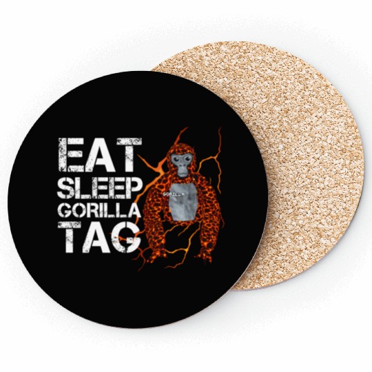 Gorilla Tag Vr Gamer Coasters For Teen Eat Sleep
