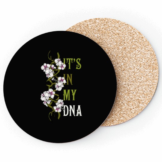 Orchid Flower Plant Lover Women Florist Orchid Coasters
