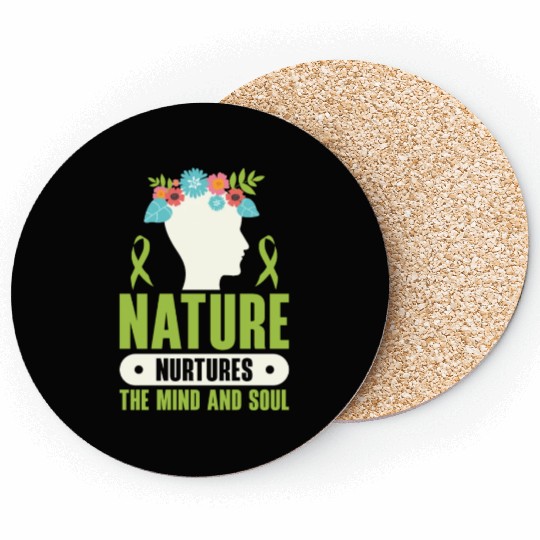 Mental Health Nature Environment Health Awareness Coasters