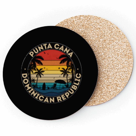 Punta Cana Dominican Republic Reminder Coasters