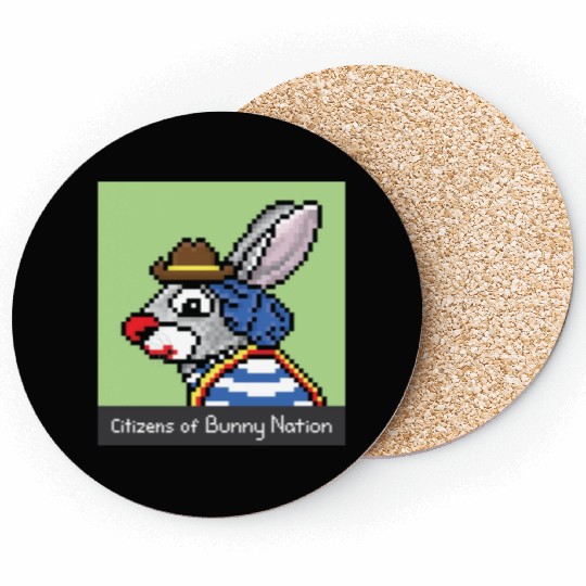 Citizens of Bunny Nation NFT #16 Artwork Coasters