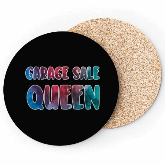 Garage Sale Queen watercolor Coasters