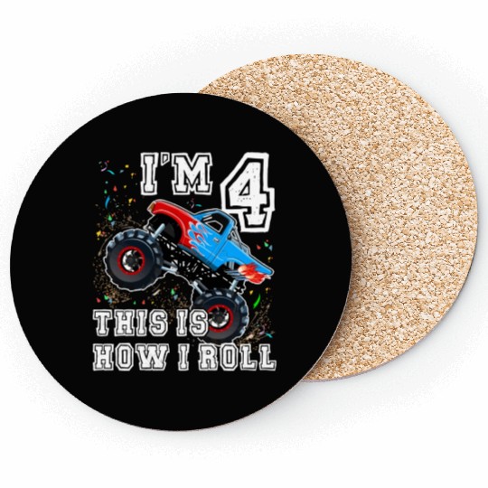 Monster Trucks 4Th Party 4 Coasters