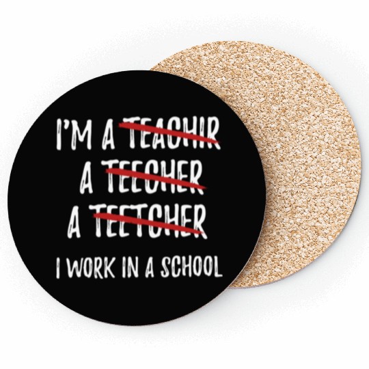 Funny Grammar S For English Teacher Back To School Coasters