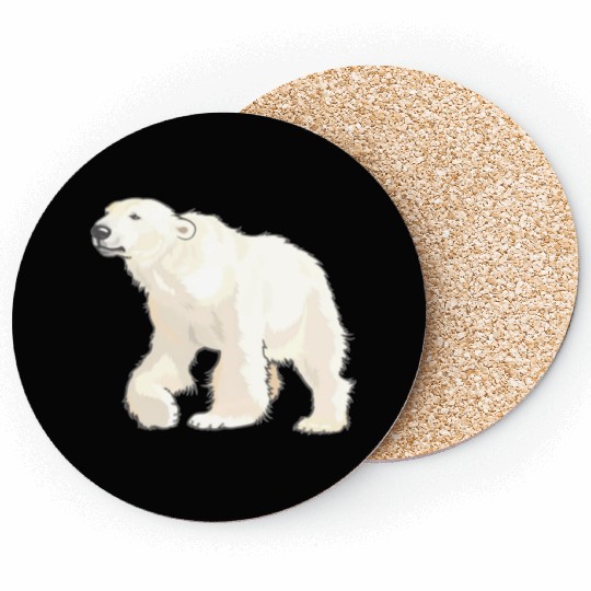 Polar Bear Arctic Animal Realistic Coasters