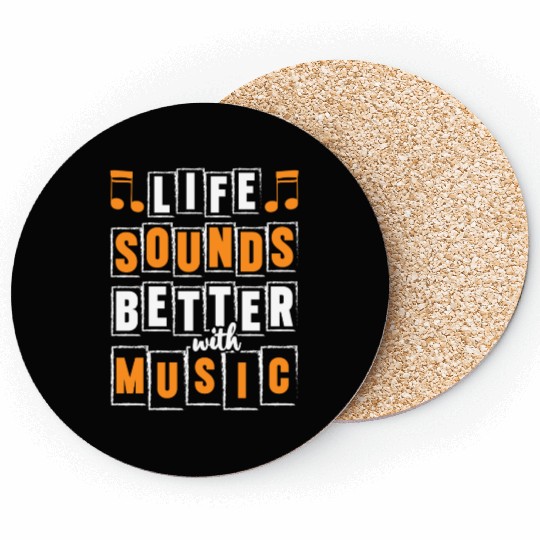 Musician Club Love Genre Coasters