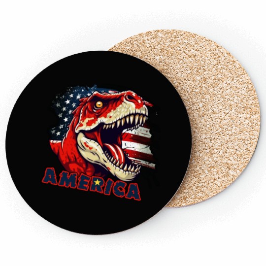 Dinosaur Independence Day Coasters
