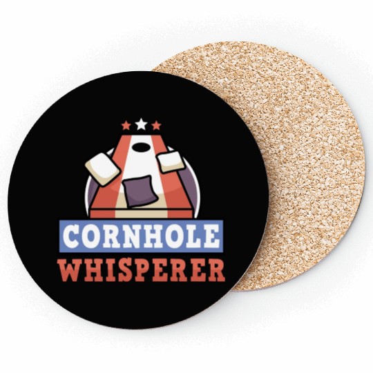 Cornhole Whisperer Bean Bag Lover Coasters