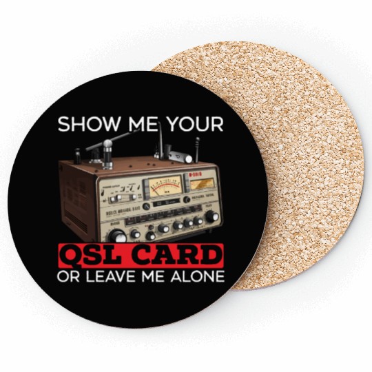 Ham Radio Operator Morse Code Radioactivity Coasters