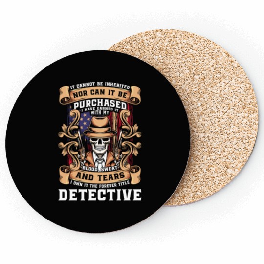 Detective Trace Crime Coasters