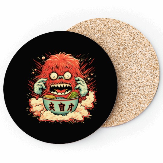 Ramen Monster Coasters