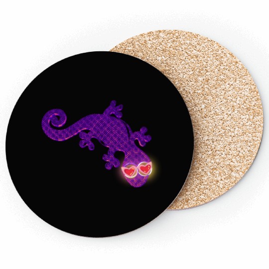 Lizard in love Coasters