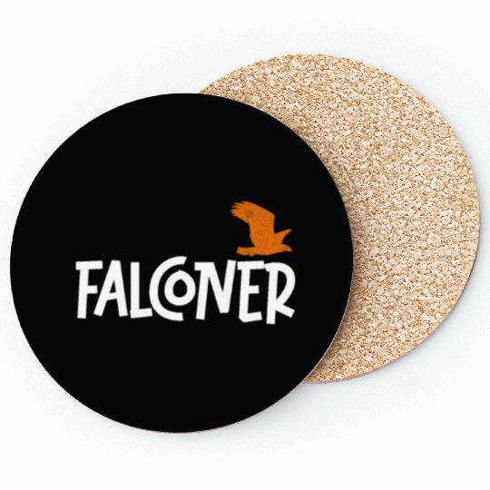 Falconry Bird Falcon Hunting Falconer Coasters