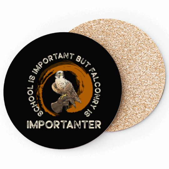 Falconry Bird Falcon Hunting Falconer Coasters