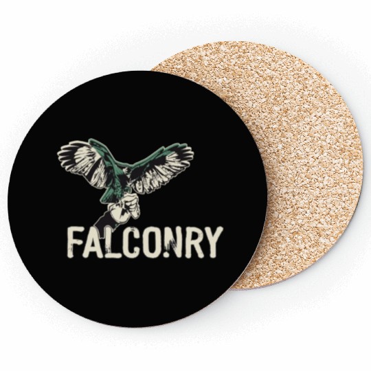 Falconry Bird Falcon Hunting Falconer Coasters