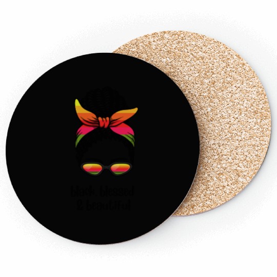 Black, Blessed & Beautiful Coasters