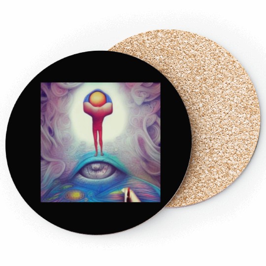 Psychedelic imagination Who am I, where am I? Coasters