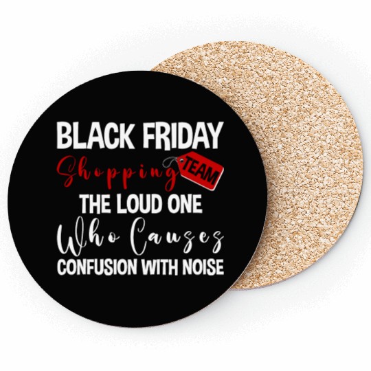Black Friday Shopping Team 2 Coasters