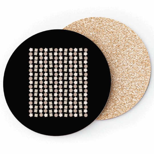 Circle, Star, Square Minimalist Coasters