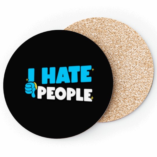 I Hate People Retro cool Coasters