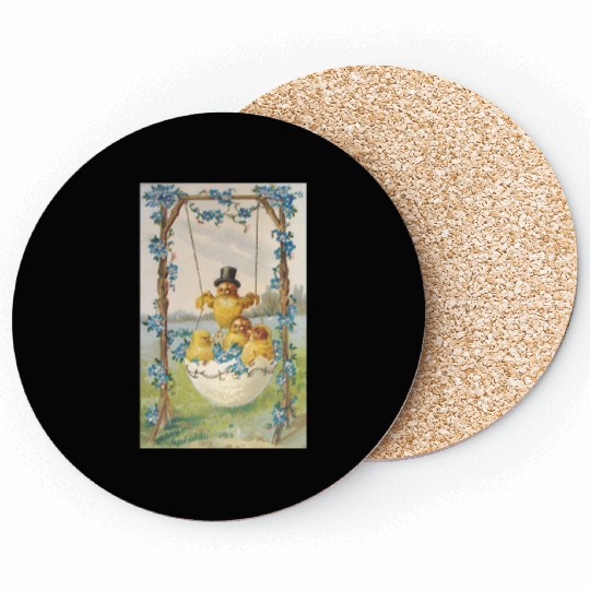 Vintage Easter Card Coasters