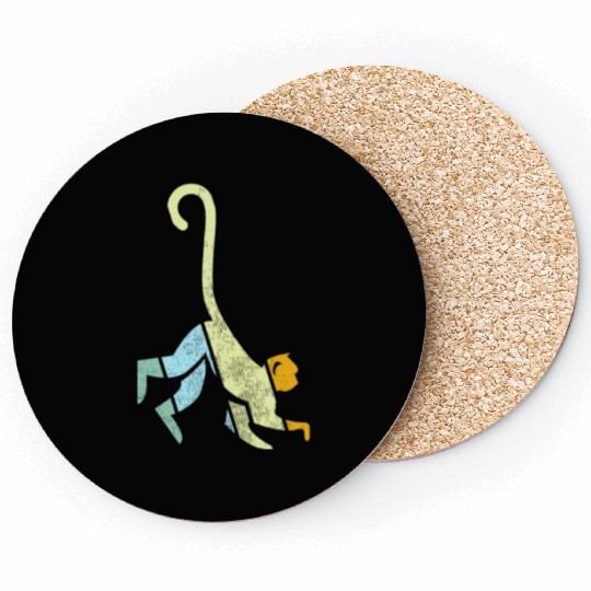 monkey retro Coasters