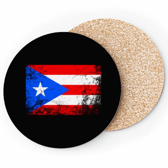 Puerto Rico National Flag Coasters