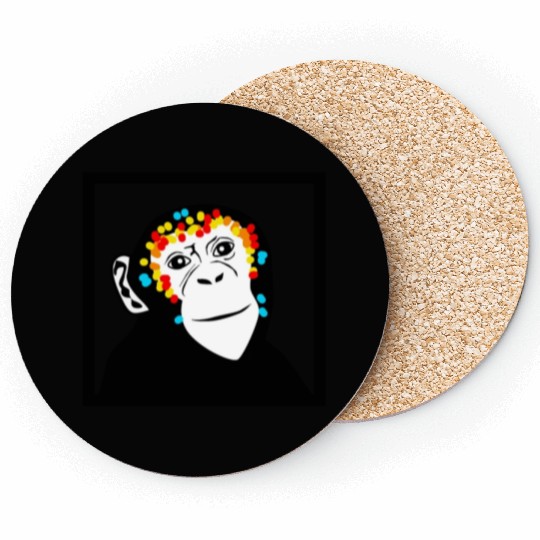 Monkey Face Monkey Monkey Coasters