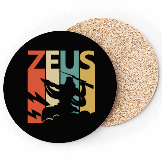 Zeus God Of Thunder - Greek Mythology Coasters