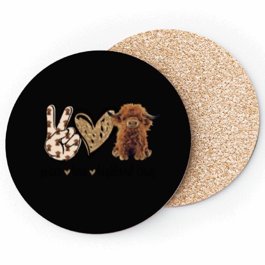 Scottish Highland Cow Coasters