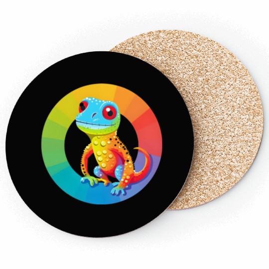 Gay Pride Gecko Coasters
