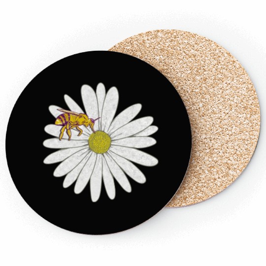 Bee Mountain Daisy Coasters