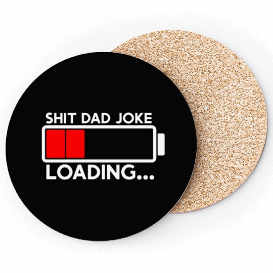 Dad Joke Loading 80s Coasters