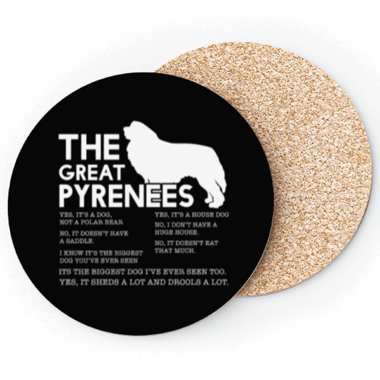 The Great Pyrenees Coasters