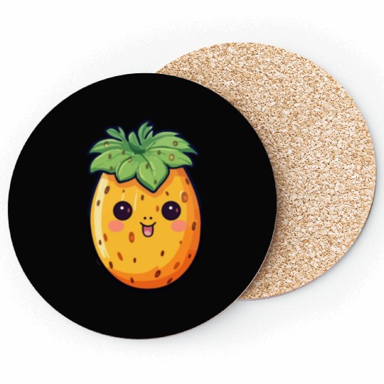Papaya kawaii Coasters